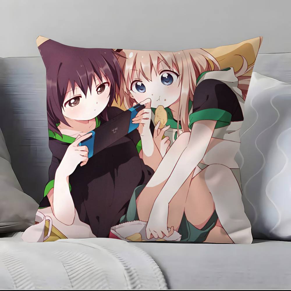 Yuru Yuri Pillow Case Pillowcase Soft Skin Friendly & Comfortable With A Hidden Zipper
