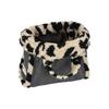 Lesportsac Black Denim/Leopard Sherpa Small Two-Way Denim Tote Bag [1559.La80]