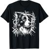 Border Collie Graffiti Street Art Style T-Shirt
