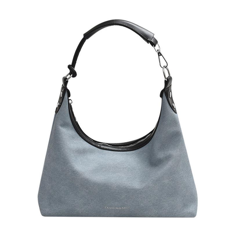 Ielgy High-End Simple Large-Capacity Textured Underarm Bag Fashionable All-Match Temperament