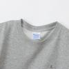 Champion Basic Long Sleeve Fleece Crew Neck Sweatshirt with Embroidered Oxford Size XL Women's Logo, Gray, (CW-Y018)