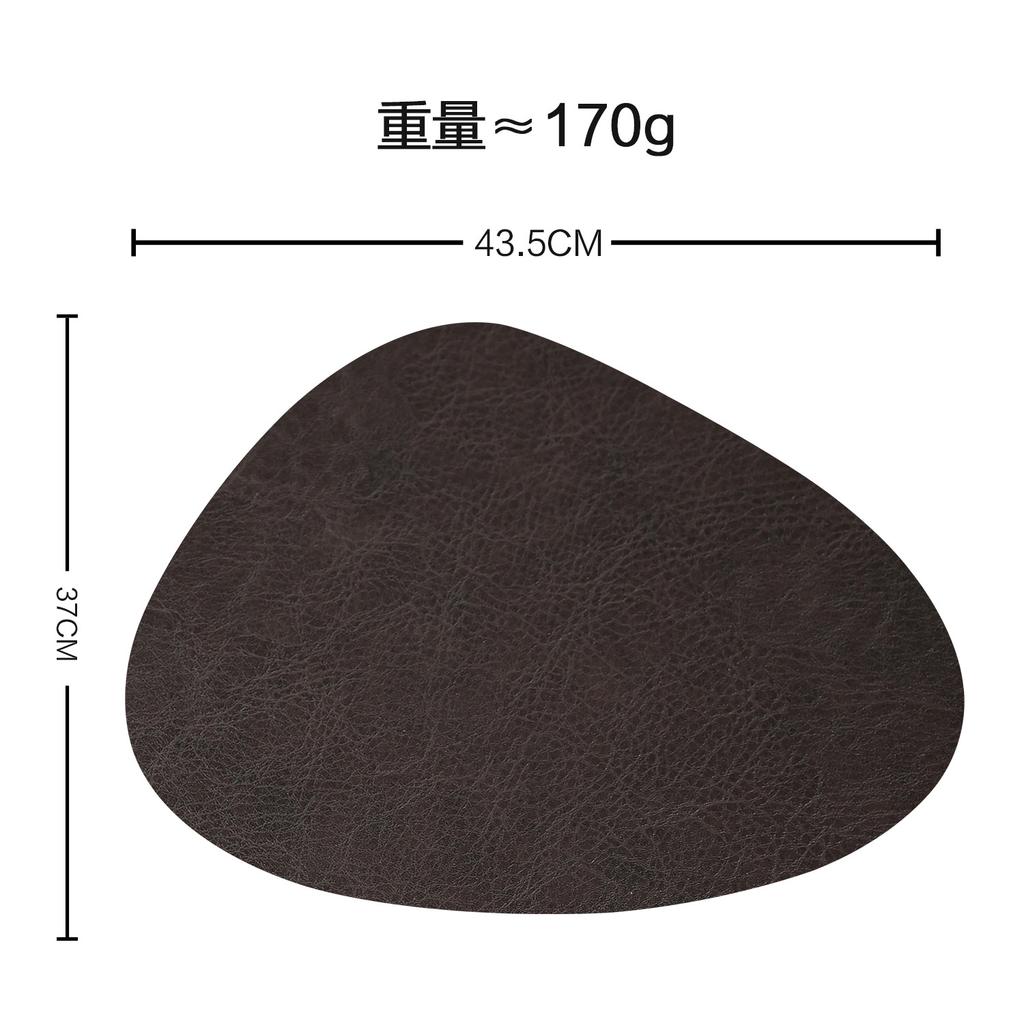 Special-shaped leather placemat household heat insulation mat waterproof and oil-proof dining table mat Nordic anti-scalding western dining mat