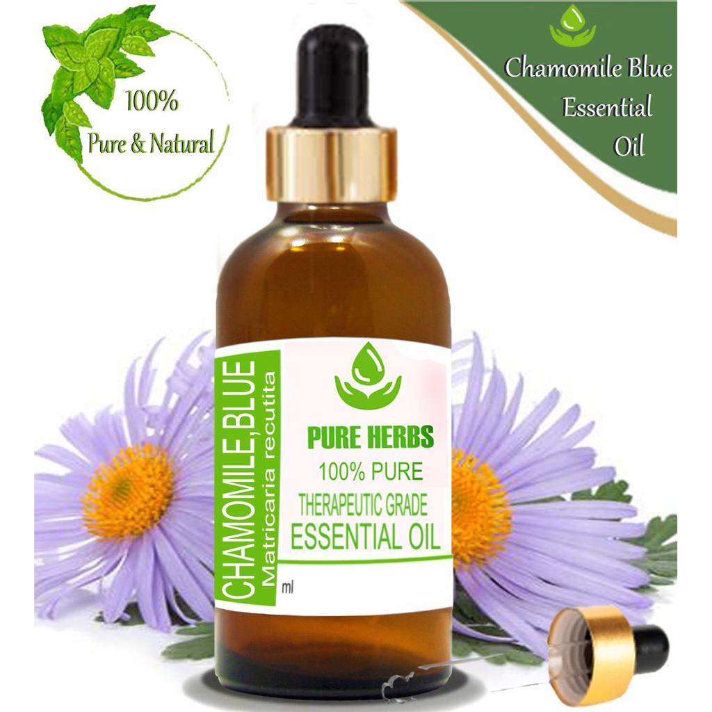 Pure Herbs Chamomile Blue 100% Pure Matricaria Recutita Essential Oil ZA 283
