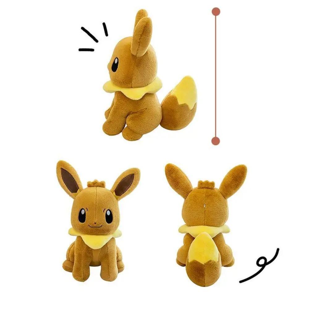 Eevee Cute Soft Hug Series Pokémon Plush Toys Stuffed Dolls 40-75cm Anime Pet Elves Eevee Plushie Kids Birthday Gifts