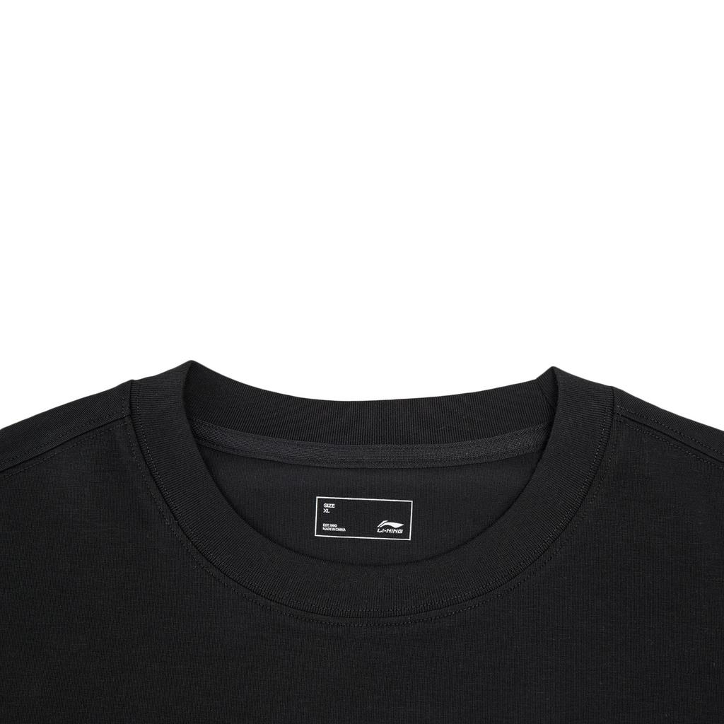 Li Ning Sports Life Collection T Shirt Unisex Black ATSW301-1