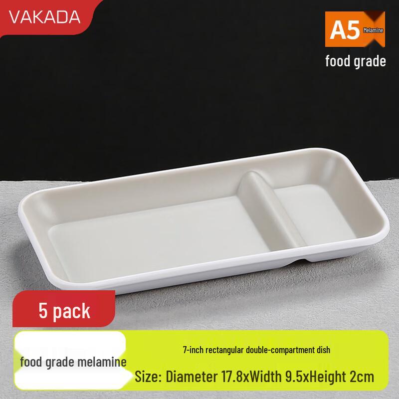 VAKADA Melamine Round Dinner Plate Set