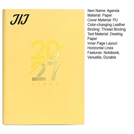 Academic Planner for Students 2027 with Monthly And Annual Schedule, A5 Thick Ink-proof Paper Personal Organizer Agenda Notebook, Durable PU