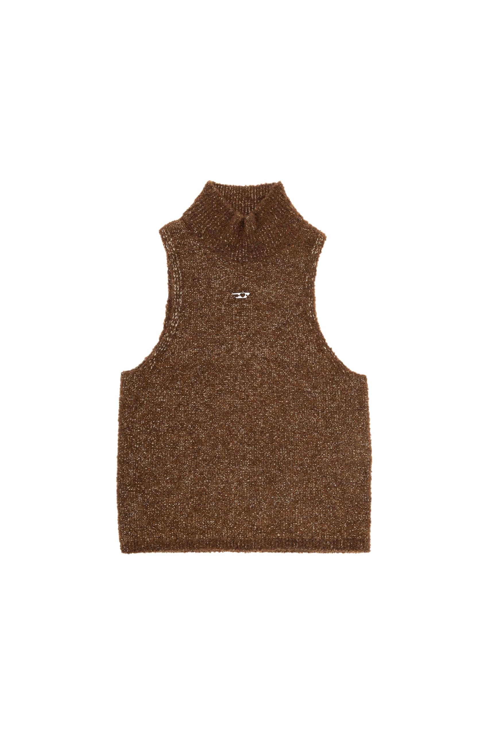 

Knit Sleeveless A17432RQMAJ 7DA Brown Other M [Diesel] Women s M-ONERVAXRQMAJ