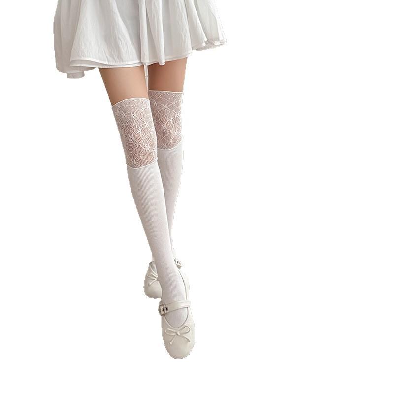 Internet Celebrity Lace Knee Socks Female Pure Lust Wind Lolita Socks Sweet Jk Socks Stitching Stockings