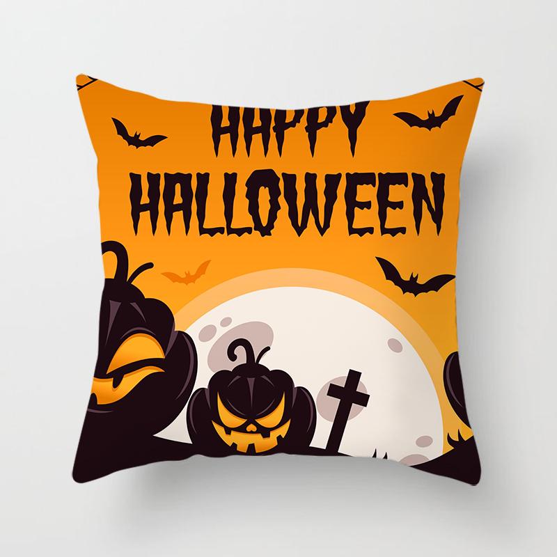 Buchstaben Wurfkissenbezug Halloween-Thema    Sofa Stuhl Bett Kissen  Heimdeko