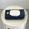 Multipurpose Wet Wipe Pouch Striped Fabric Car Tissue Box Tissue Bag  Living Room Organizer