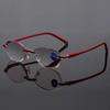 Diopter +1.0 +1.5 +2.0 +2.5 +3.5 +4.0 Frameless Anti-blue Light Reading Glasses Rimless Women Presbyopia Eyeglasses
