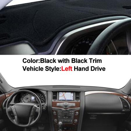 Car Dashboard Cover For Nissan Patrol Y62 2011-2018 Armada 2018 For Infiniti QX56 2011-2013 QX80 2014 -2019 DashBoard Sun Shade