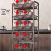 Movable Kitchen Storage Shelf with Baskets