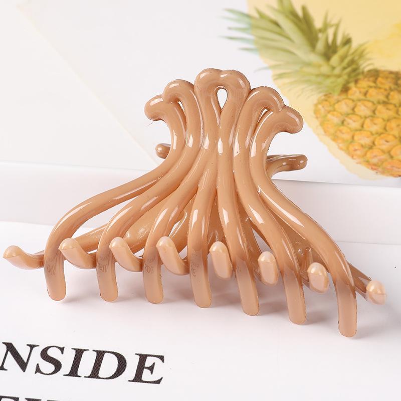 Geometric Forked Claw Clip: Japanese & Korean Fashion Hair Accessory for Women