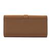 Women Wallets Metal Buckle Minimalist Style Clutch, Long Wallet, Card Holder, Leather Clip, Coin Purse