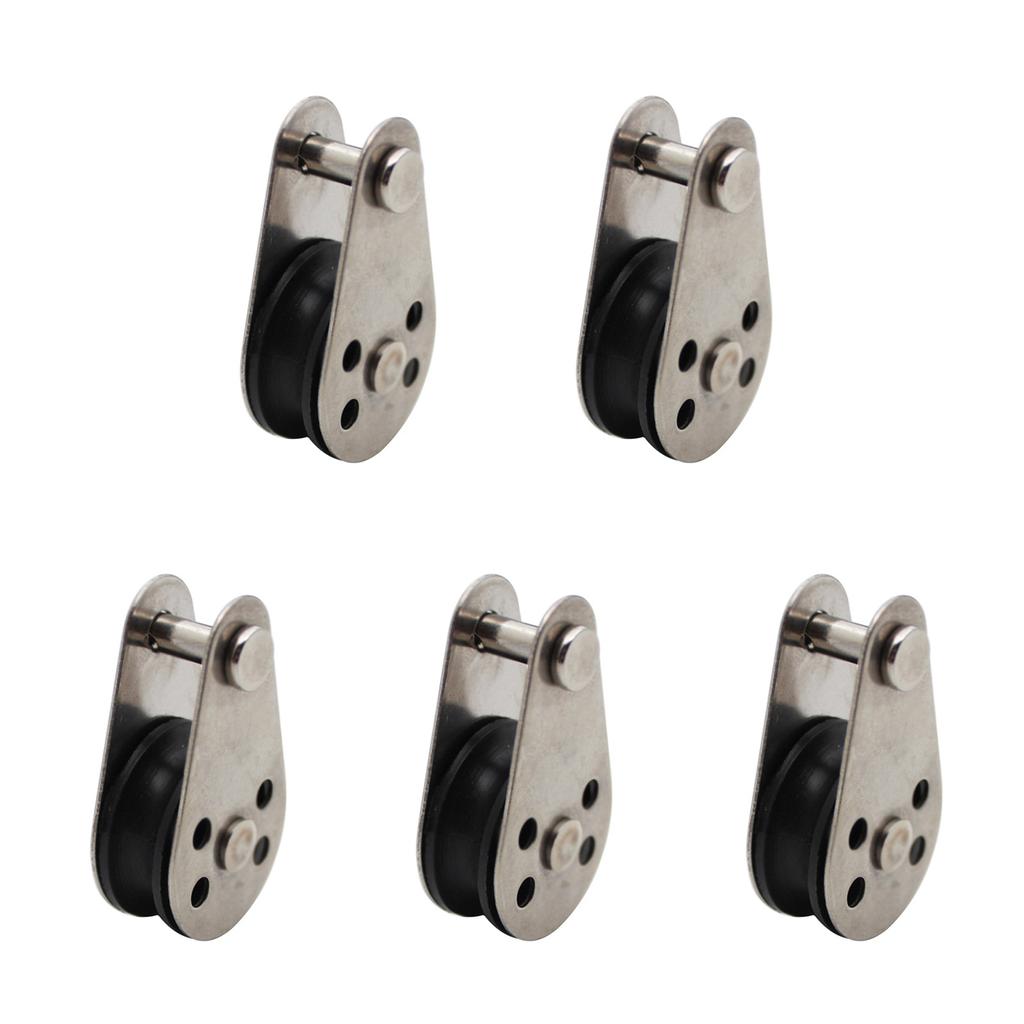 Steel Wire Pulley Stainless Steel M15 M20 M25 M32 Heavy Duty Single Wheel Swivel Lifting Rope Pulley Block For Wire Rope