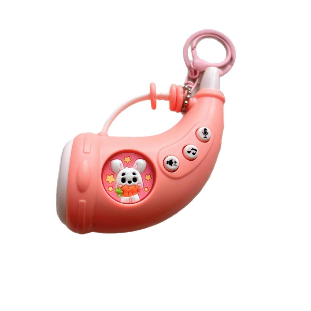 Creative Simulation Children's Music Recording Keychain - Cute Cartoon Pendant Toy