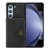 For Samsung Galaxy Z Fold5 5G Case Card Bag Leather+PC Folding Phone Cover