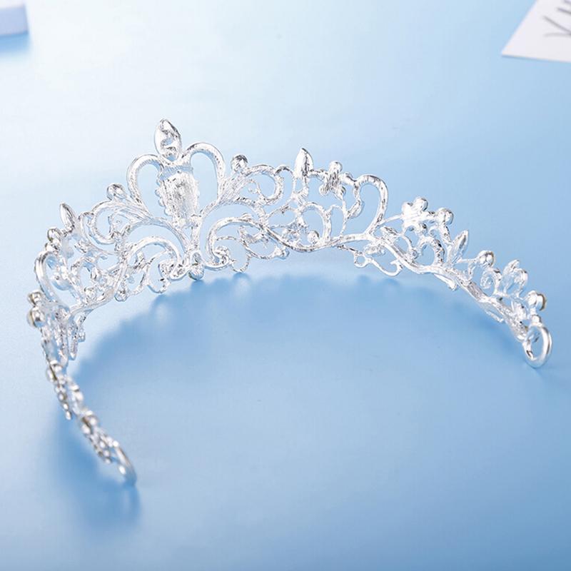 Women Girls Elegant Wedding Bride Crown Headwear Rhinestone Tiaras Cute Gift