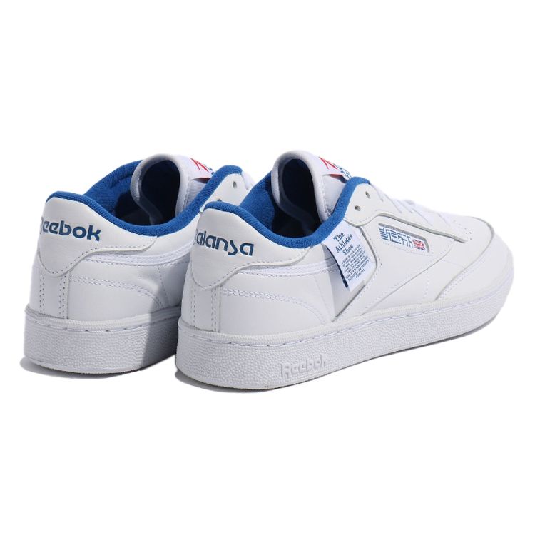 Reebok Balansa x Unisex Club C 85 White Blue Red Retro Lifestyle Sneakers GX6038