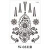 Black Mehndi Stickers Henna Tattoo Stickers Legs Arm Lace Fake Tattoo Temporary Tattoo India Flower Waterproof