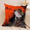 Black C-CloverS Cushion Cover Soft Plush Double-Sided Decorative Pillow Cover Cozy Sofa Cushion Case Home Gift for Living Room