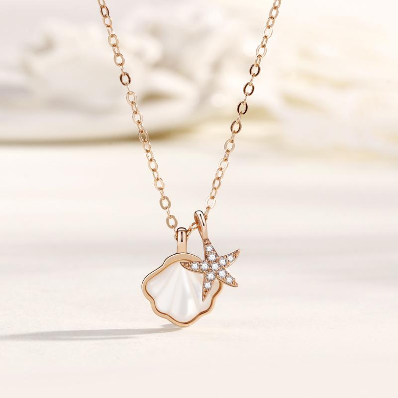 

Ожерелье из ракушек в виде морской звезды, женская ниша, изысканный кулон с высококачественным дизайном