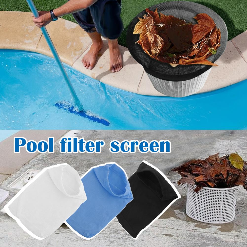High Elasticity Mesh Filters for Pool Skimmers Reusable Pool Skimming Basket Filter Socks Debris Leaves Catcher Pool Accessories
