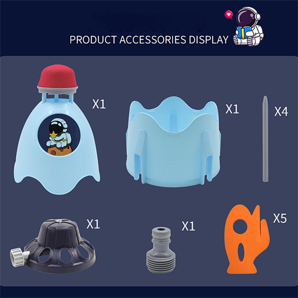 New Water Spray Rocket Sprinkler Summer Children's Water Spray Outdoor Lawns Water Blasts Water Spray Toy
