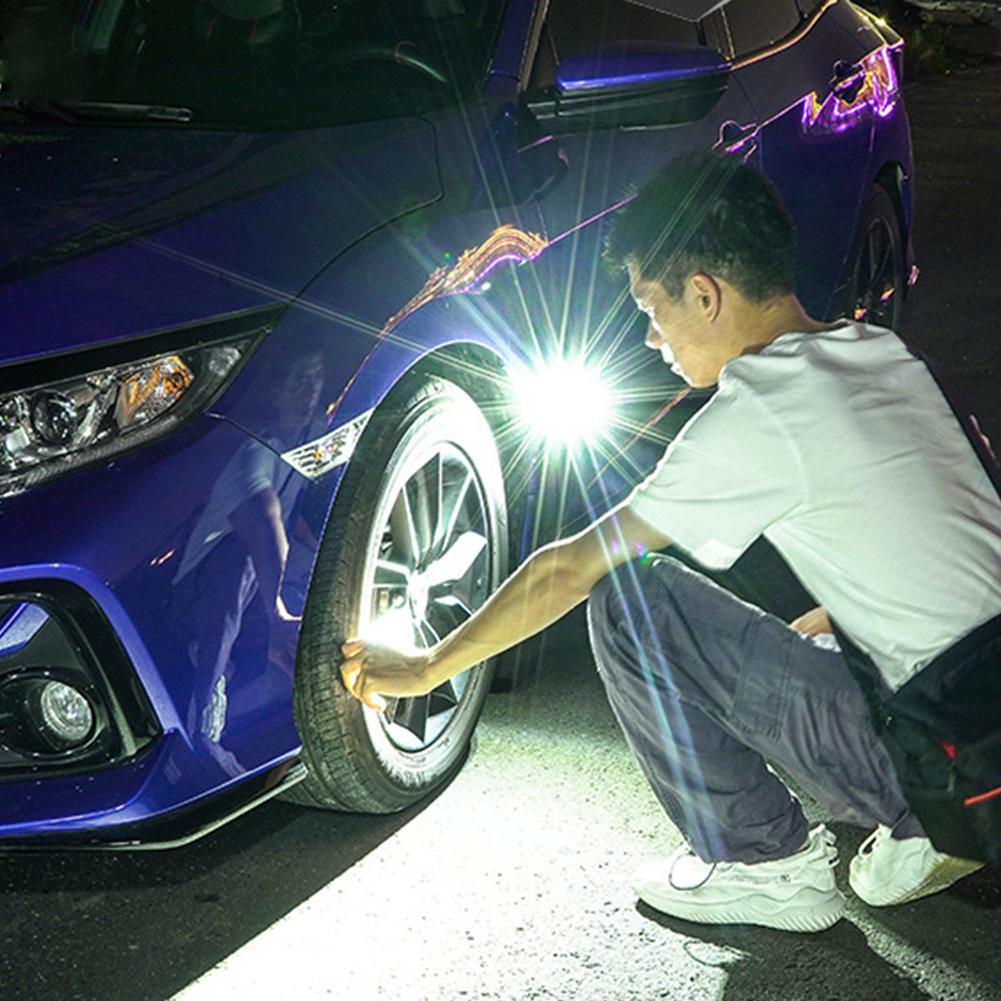 XPE Pocket Work Light COB LED Mini Keychain Light 500/1000LM Type-C USB Rechargeable Emergency Flashlight for Outdoor Camping