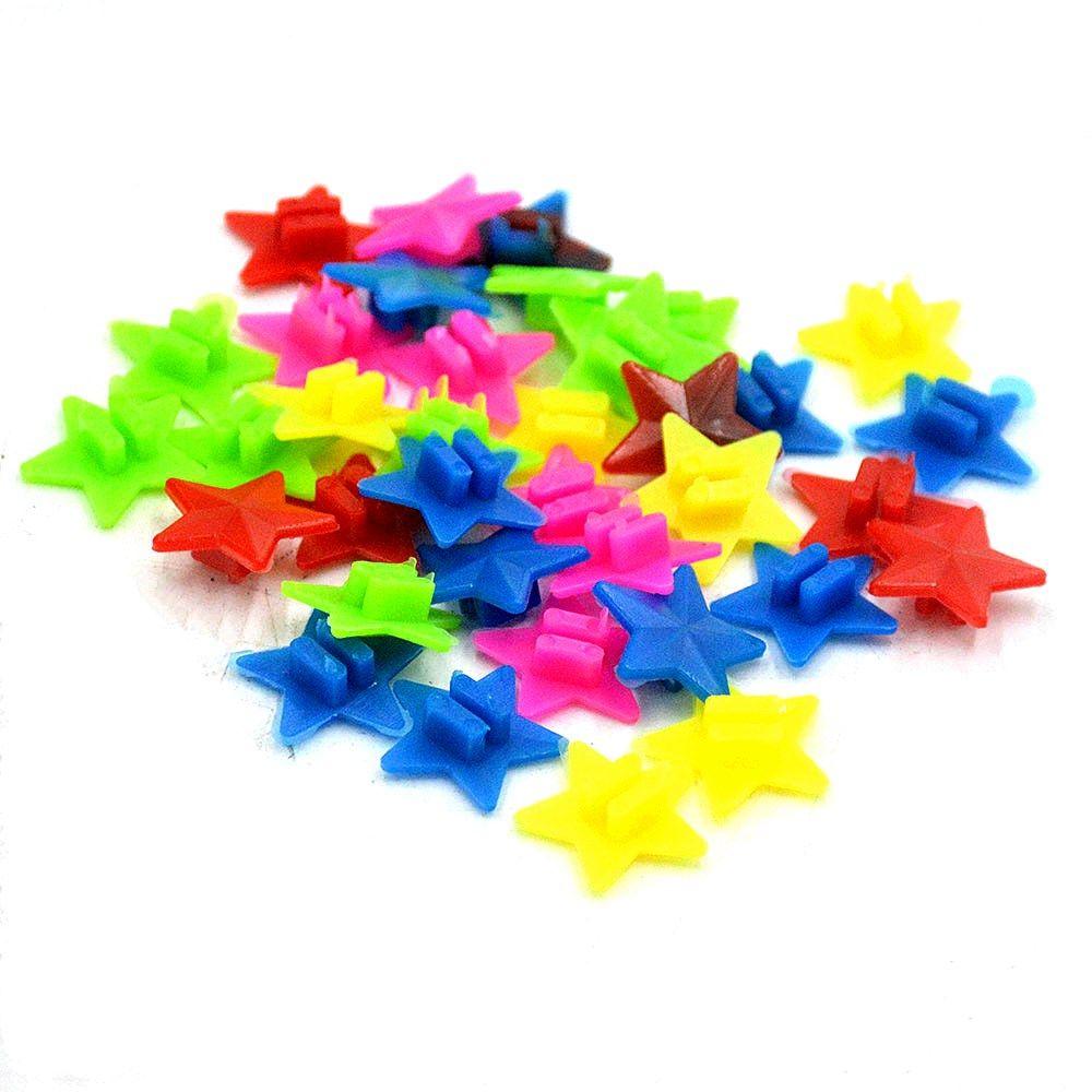 Children Clip Round Stars Wheel Bicycle Multi-color Bead Bike Accessories Decoration Spoke Beads