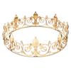 Popular Alloy Electroplated Round Baroque Large Crown Wedding Bridal Hair Accessories Hair Crown Palace Phoenix Crown