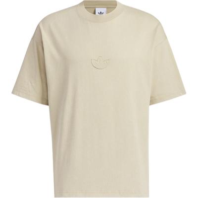 Originals Lavé Manches Courtes Vintage Sports Couleur Unie Col Ras du Cou T-Shirt Homme Hauts Or JV6939