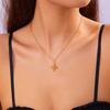 Minimalist Floral Lady Necklace With Stainless Steel For Fashion Casual Wear