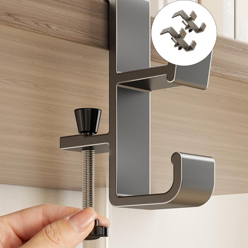 Headphone Holder Desk Edges Hook For Backpacks Metal Durability Anti Scratch Easy Installation Without Tools