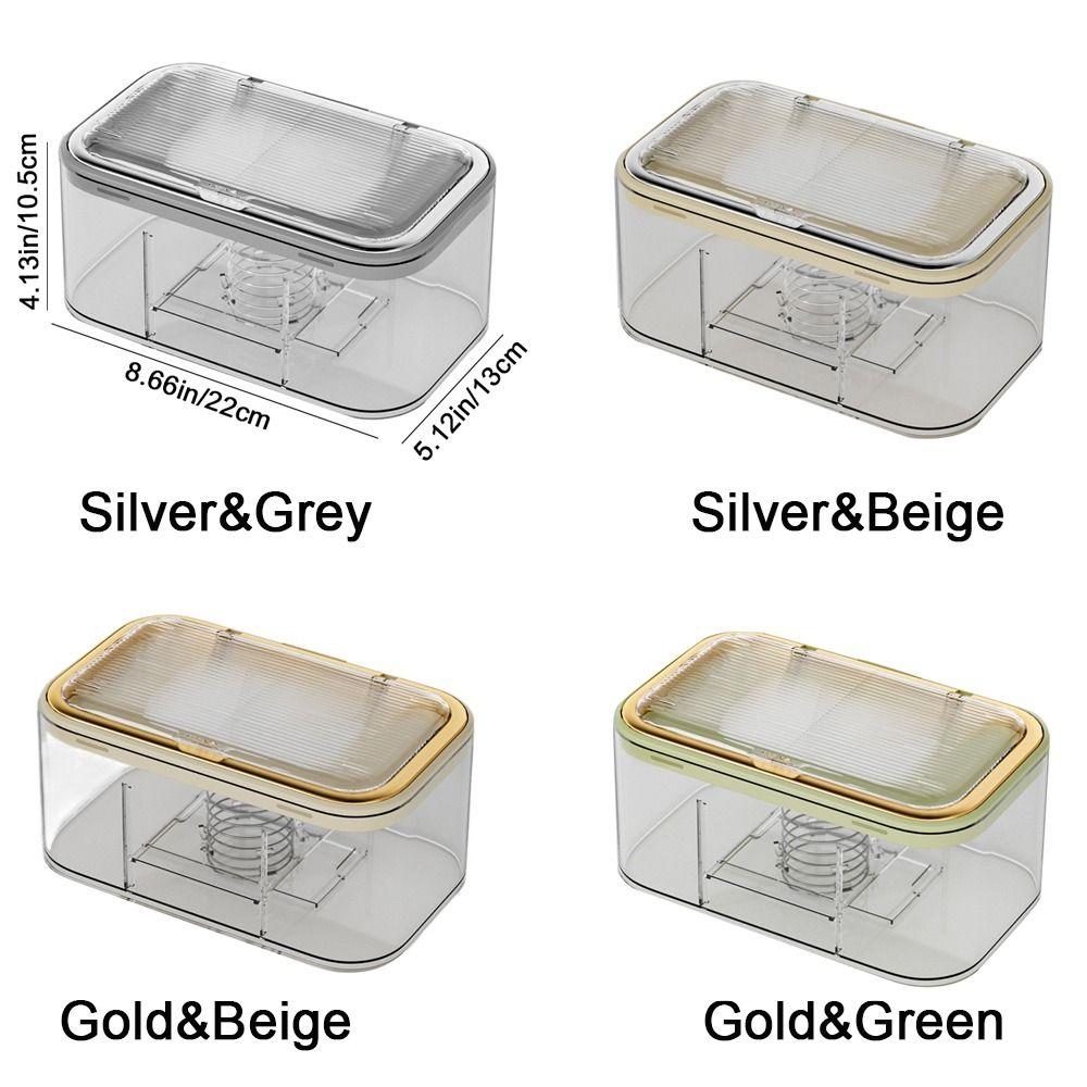 Large Capacity Wet Wipes Box with Spring Plate Plastic Mask Storage Box Tissue Box Desktop