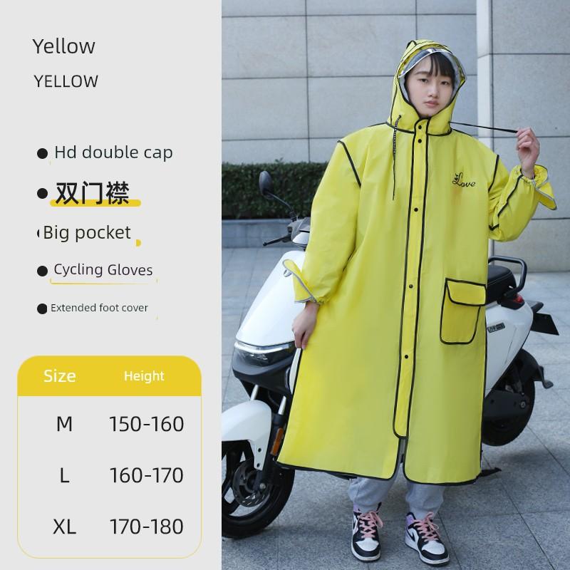 Raincoat Electric Car Women's Suit Motorcycle Adult Single Outdoor One-Piece Outwear Full Body Rainproof Poncho