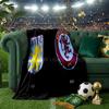 Aston Villa Fc Crest Throws Blanket Flannel Blankets Plush for Couch Bed Gifts for Men Women Travel picnic blanket Christmas fan gifts