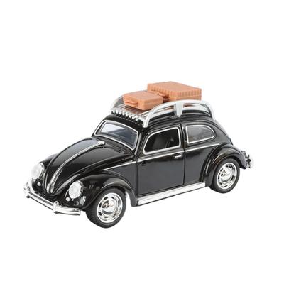 Versione da Viaggio 1/32 Maggiolino Lega Modello Auto Classica Diecasts Metallo Veicoli Retrò Modello Auto Simulazione Suono Luci Giocattoli per Bambini Regalo