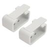 2PCS RV Curtains Clips High Hardness White Side Curtain Hold Down Holdback Retainer for Campers Buses