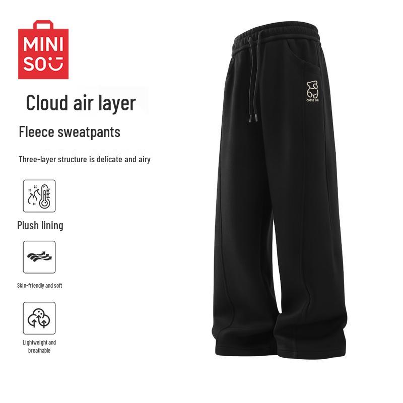 Мужские зимние флисовые спортивные штаны MINISO L