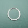 1Pc 3D Aluminum Car Steering Wheel Front Rear Black Emblem Badge Surrounding Ring Sticker for 45mm Logo/74mm Logo/82mm Logo