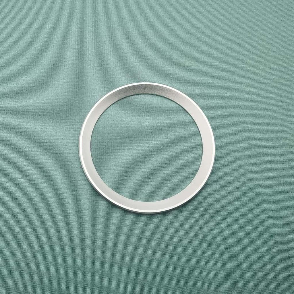 1Pc 3D Aluminum Car Steering Wheel Front Rear Black Emblem Badge Surrounding Ring Sticker for 45mm Logo/74mm Logo/82mm Logo