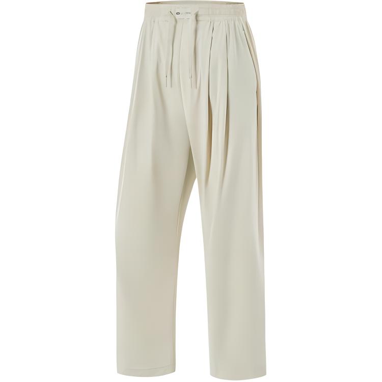 Li-Ning Comfortable Breathable Versatile Solid Color Sports Long Pants Women Bottoms Porcelain-Secret AYKU700-1