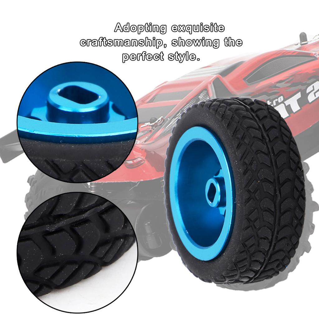 4PCS RC Car Model Upgrade Accessories Fit for WLtoys 1 28 K989 53 RC Aluminum Tires