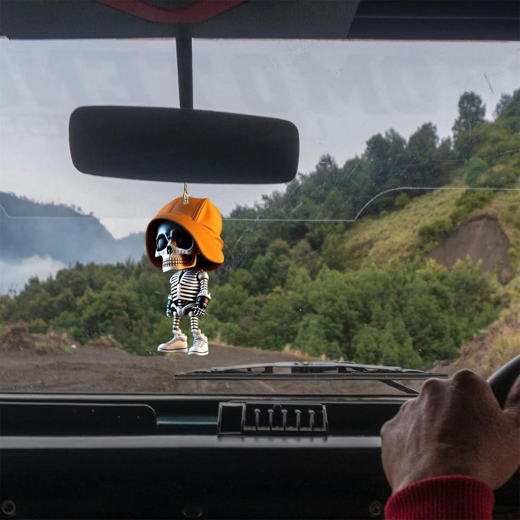 Horror Skull Pendant Decorative Charm Household Party Decoration Supplies for Children Girl Boys Festival Holiday Gift