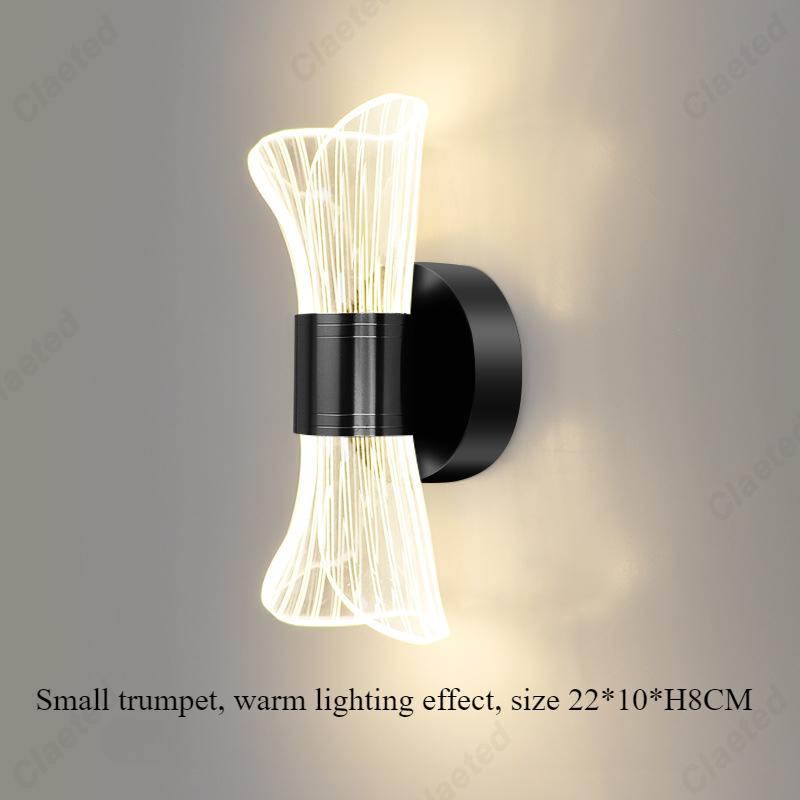 LED Acrylic Wall Lamp Indoor Lighting Home Decoration Bedroom Living Room Study Room Corridor Background Decoration Wall Lamp