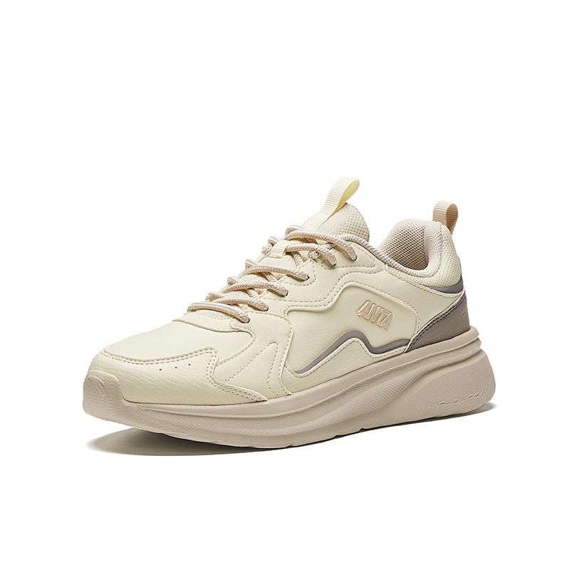 New Anta Anti Slip Wear Resistant Low Top Casual Shoes Women's Light Beige White 922438808-7
