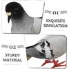 5Pcs Realistic Simulation Pigeon Models Imitation Pigeons for Home and Garden Decor Lifelike Ornamental Birds for Indoor and Outdoor Use for